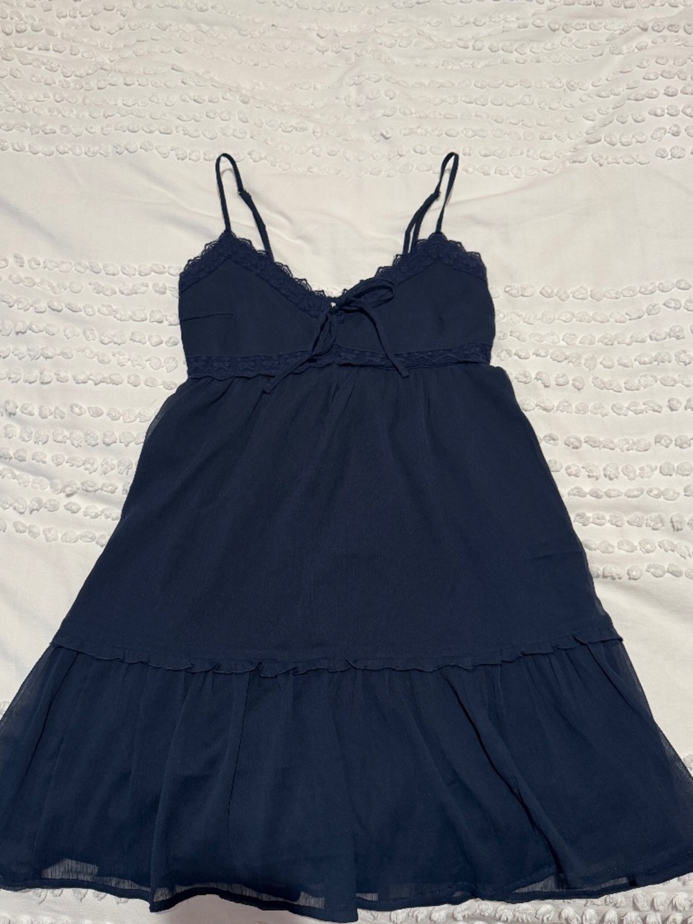 Navy Mini Dress with Back Cut Out